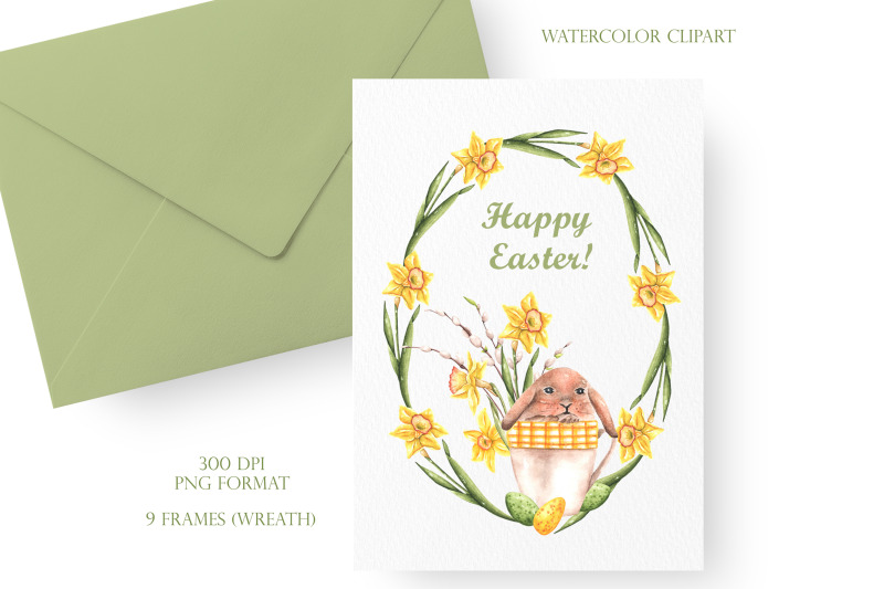 easter-wreath-frame-border-happy-easter-watercolor-clipart