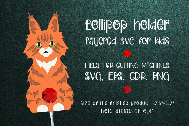 maine-coon-cat-lollipop-holder-template