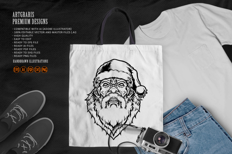 silhouette-scary-santa-claus-zombie-christmas