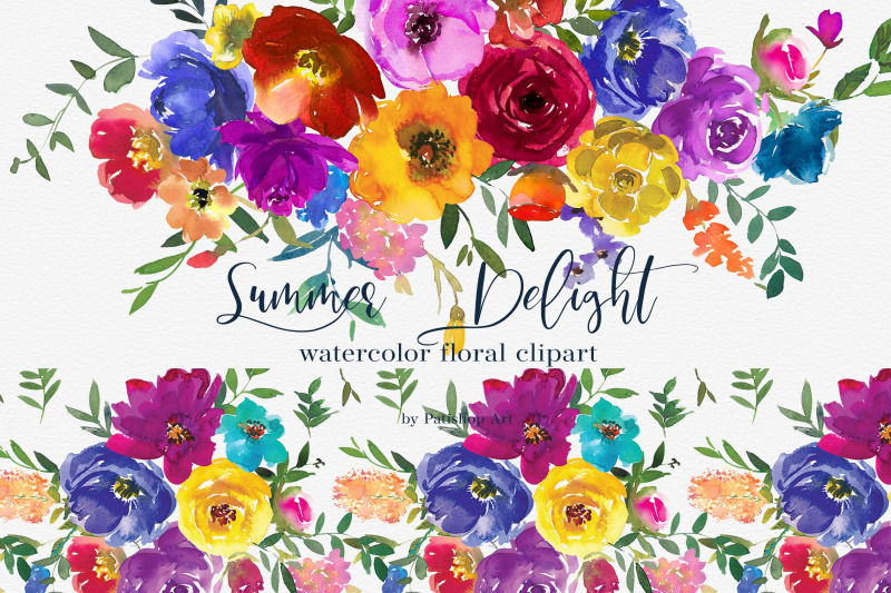 watercolor-bold-colors-floral-collection