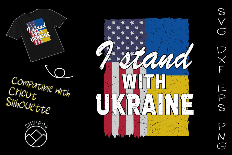 i-stand-with-ukrainian-american-flag