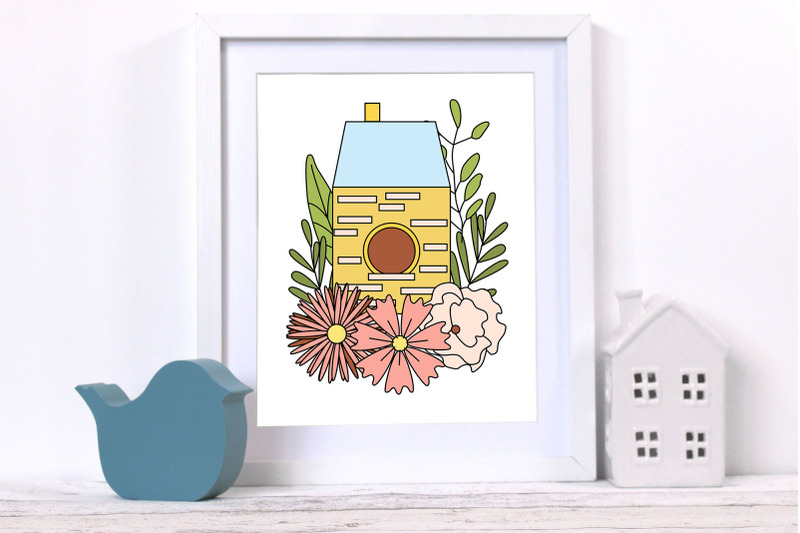 spring-time-illustration-house-composition-sublimation