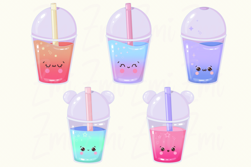 kawaii-bubble-tea-clipart-illustration