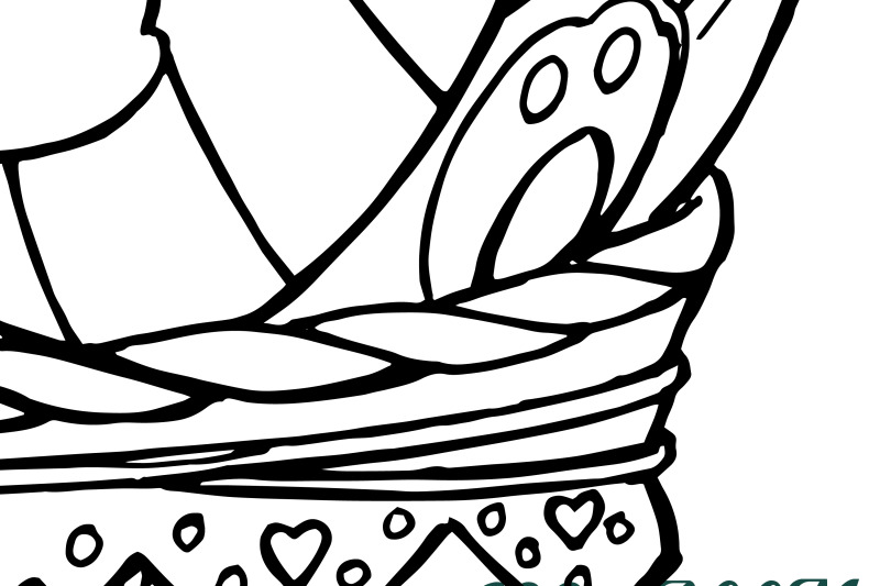 book-happy-easter-gnomes-clipart-line-art-gnome-png-coloring-sketch