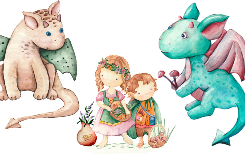 fairy-tale-characters-watercolor-clipart