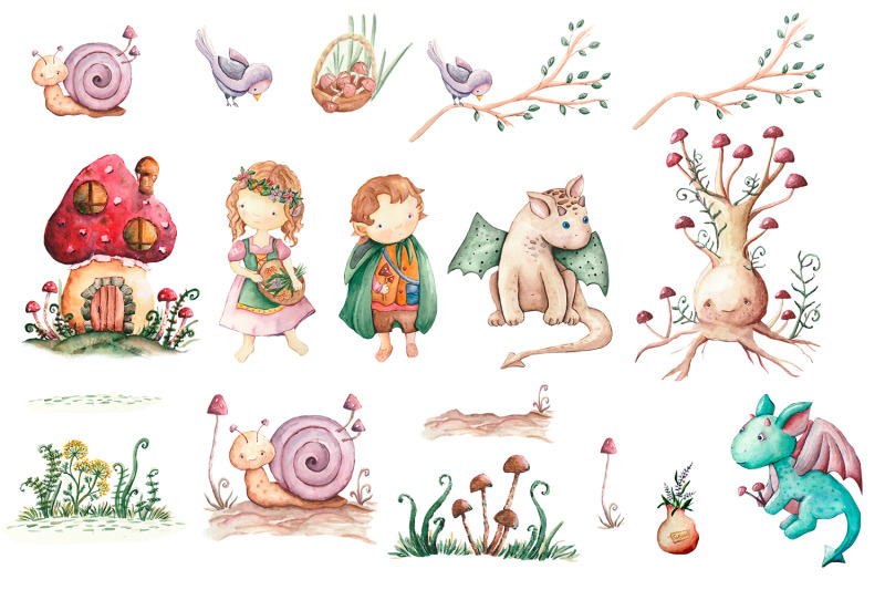 fairy-tale-characters-watercolor-clipart