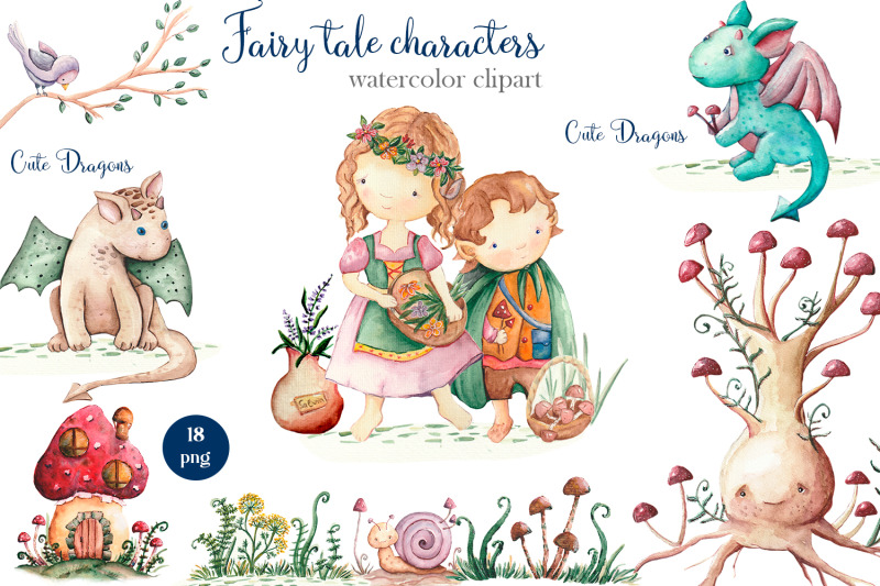 fairy-tale-characters-watercolor-clipart