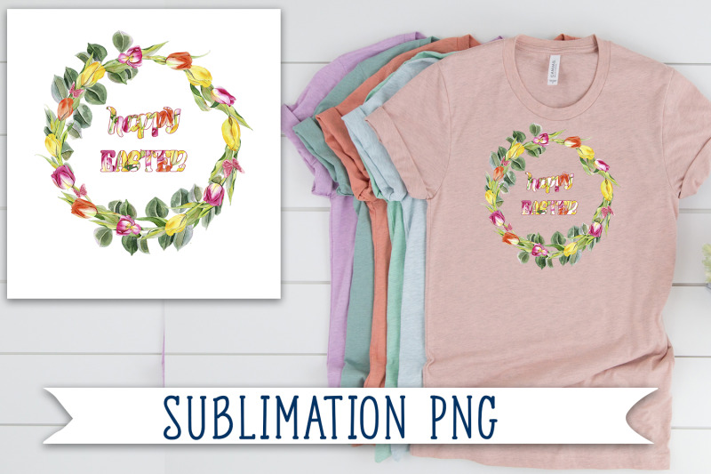 sublimation-easter-design-spring-flowers