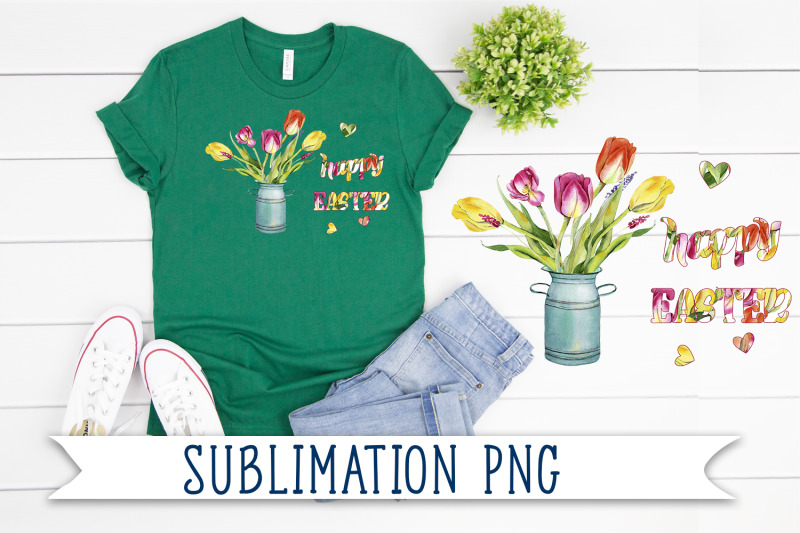 sublimation-easter-design-spring-flowers