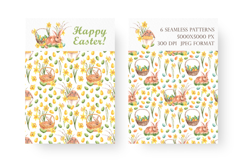 happy-easter-watercolor-digital-paper-seamless-pattern-easter-bunny