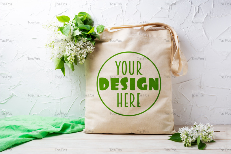 rustic-tote-bag-mockup-with-white-lilac-branches