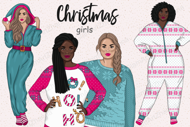 christmas-girls-clipart