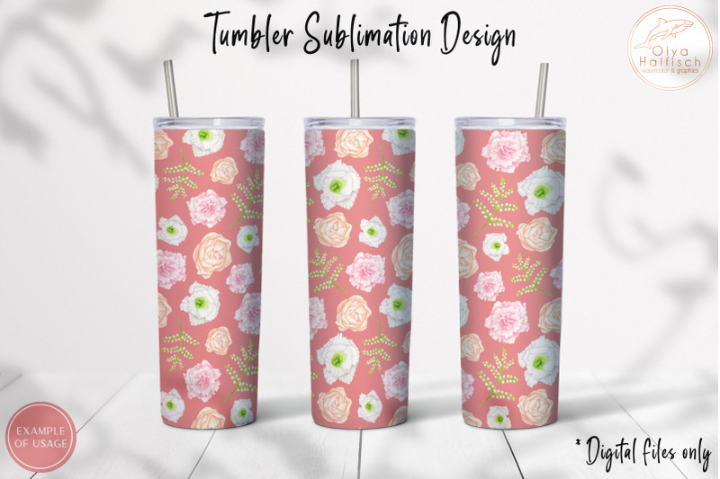 watercolor-floral-tumbler-sublimation-png-20oz-pink-tumbler-wrap