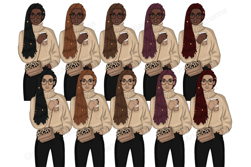 trends-girls-clipart