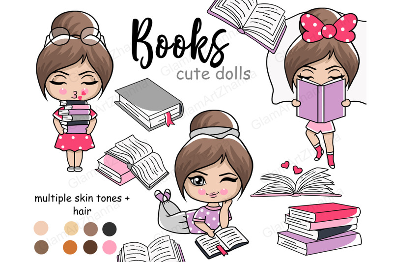 books-cute-dolls