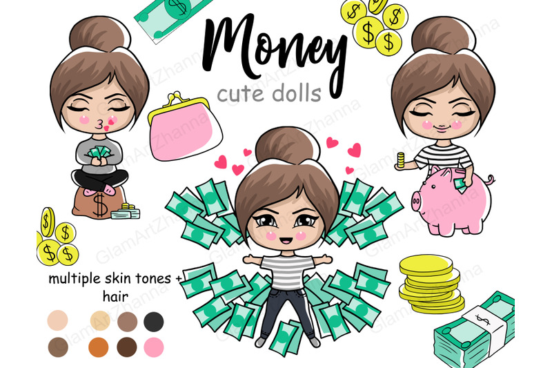 money-cute-dolls