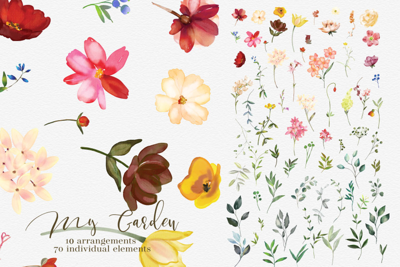 watercolor-garden-flowers-clipart-set