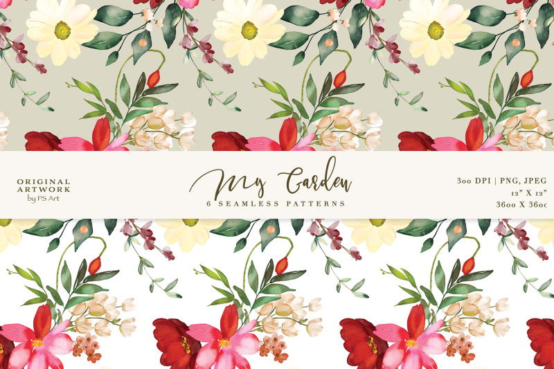 watercolor-floral-seamless-pattern-pack