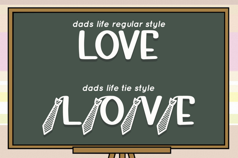 dads-life-font-decorative-fathers-day-font-theme
