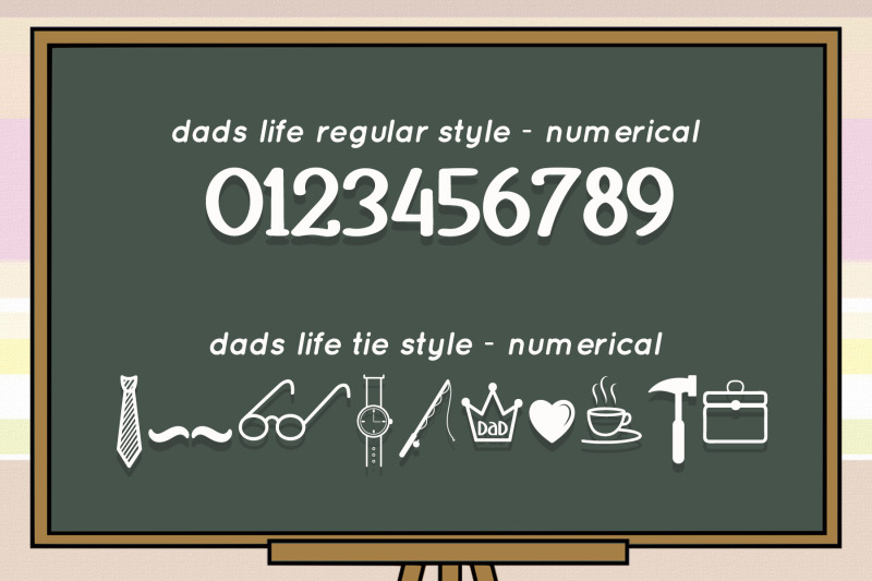 dads-life-font-decorative-fathers-day-font-theme