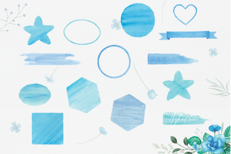 blue-elements-watercolor-shapes-and-objects