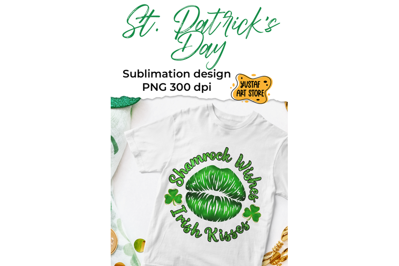 st-patrick-039-s-day-sublimation-shamrock-wishes-amp-irish-kisses