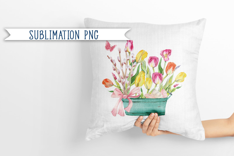 sublimation-easter-design-spring-flowers