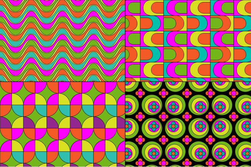mod-neon-seamless-patterns