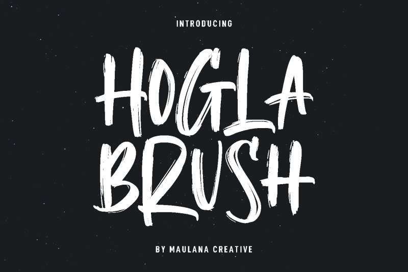 hogla-brush-font