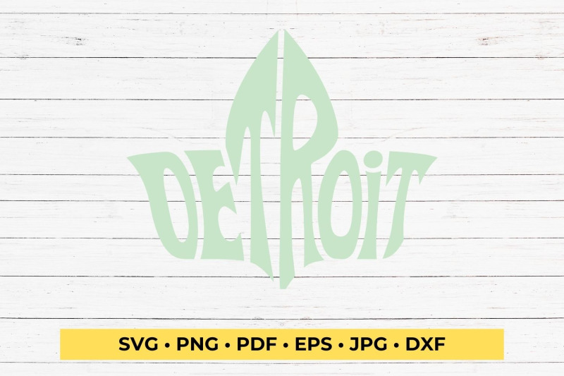 detroit-cut-file-ivy-leaf-word-art