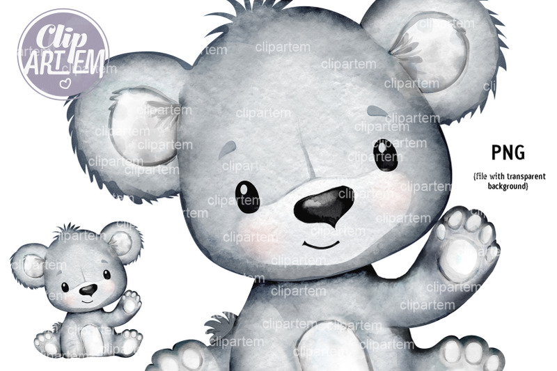 cute-gray-baby-teddy-bear-clip-art-png-digital-image