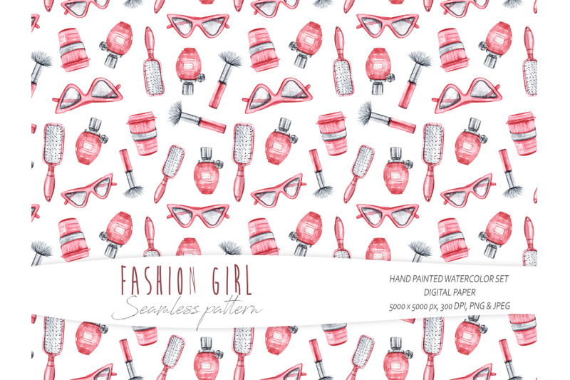 watercolor-fashion-seamless-pattern-on-white-background