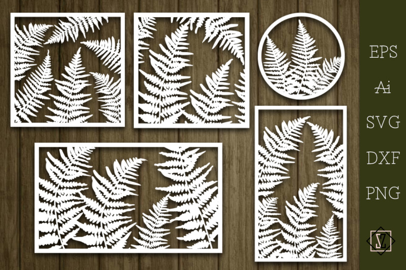 decorative-panel-with-a-fern-svg-files-to-cut