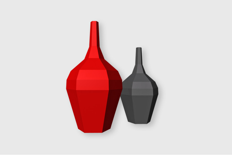 bottle-vase-3d-papercraft