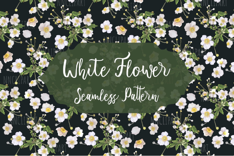 white-flowers-seamless-pattern-digital-paper