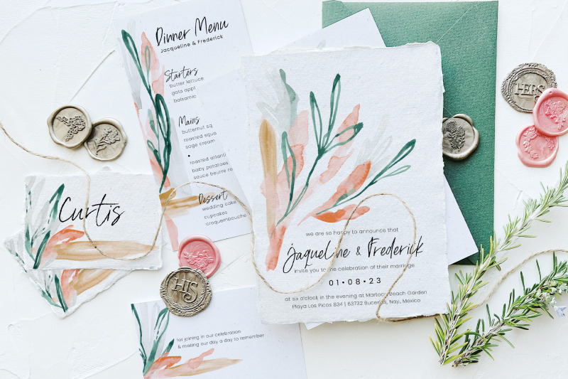 velvet-jade-amp-peach-foliage-wedding-suite