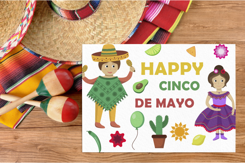 cinco-de-mayo-clipart-set-mexican-fiesta-separated-elements