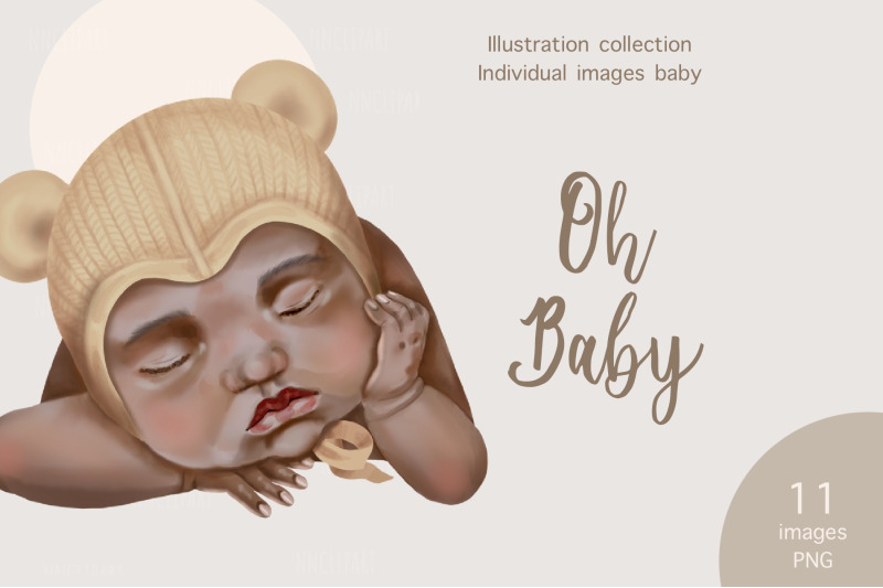 african-american-baby-newborn-illustration-baby-shower