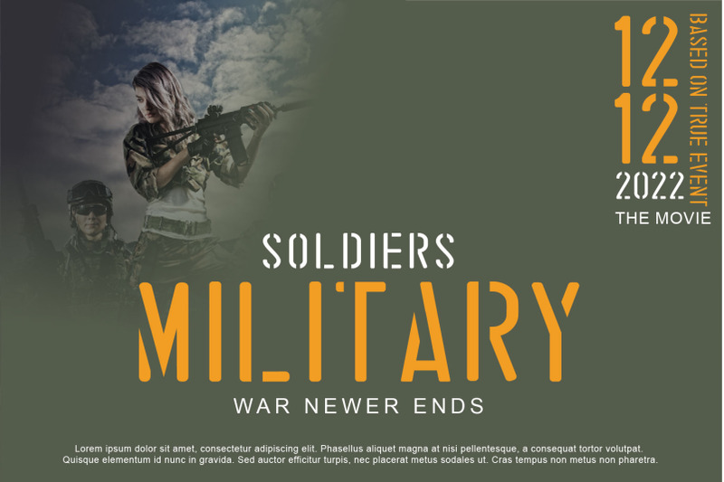 stencil-army-military-font