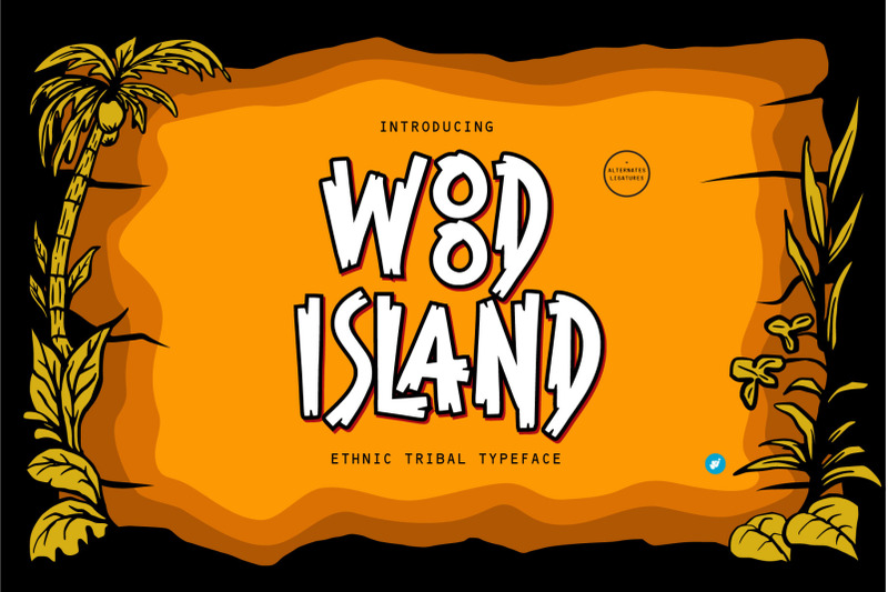 wood-island-ethnic-tribal-font