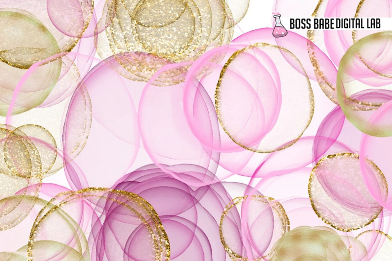 pink-and-gold-ink-circle-overlays