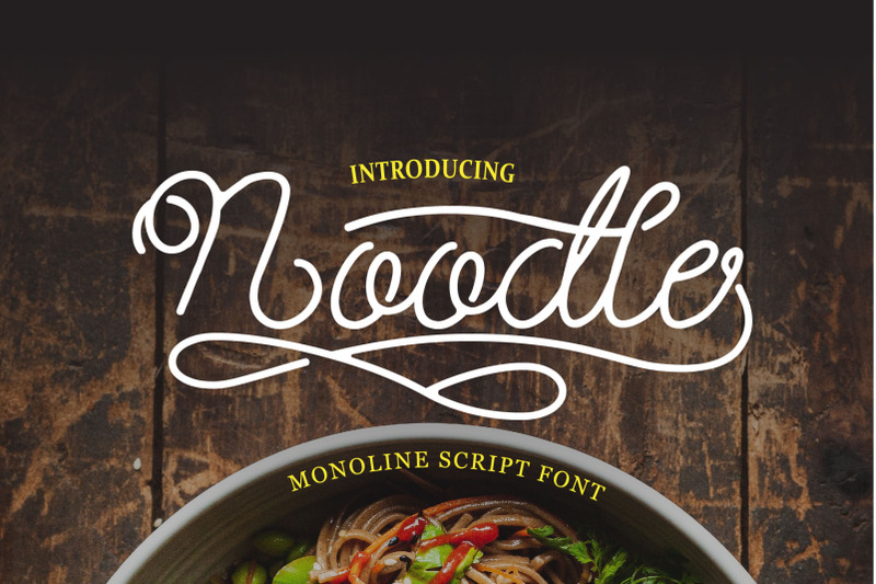 noodle-monoline-script-font