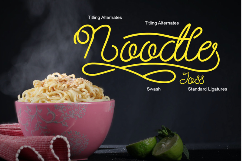 noodle-monoline-script-font