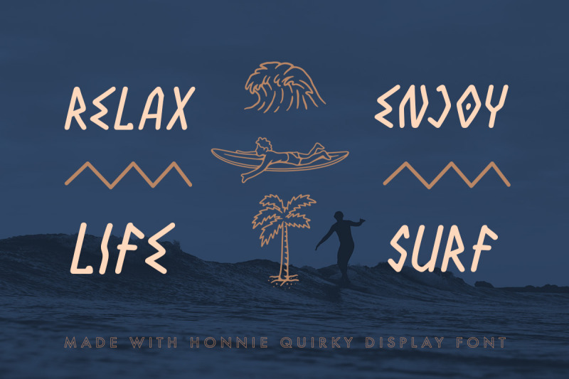 honnie-quirky-display-font