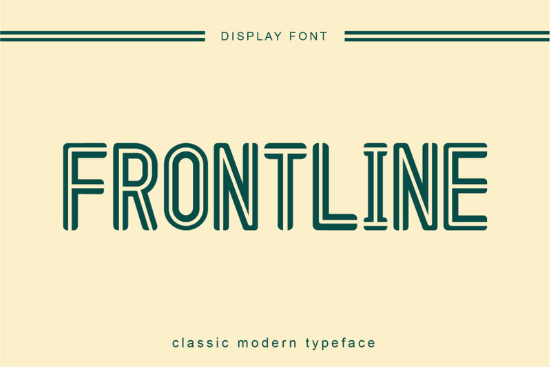 frontline-stencil-font