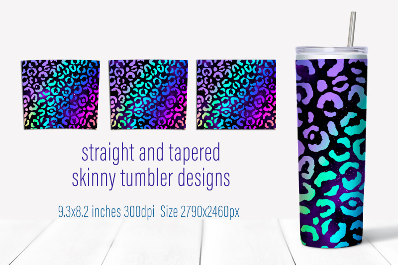 rainbow-leopard-print-tumbler-sublimation-20-oz-wrap-design