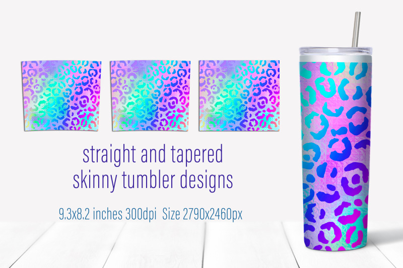 rainbow-leopard-print-tumbler-sublimation-20-oz-wrap-design