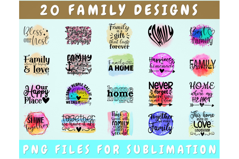 family-sublimation-designs-bundle-20-designs-family-png-files