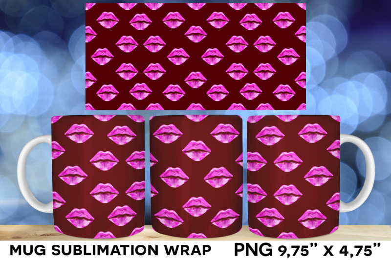 pink-lips-mug-sublimation-bundle-seamless-mug-wrap