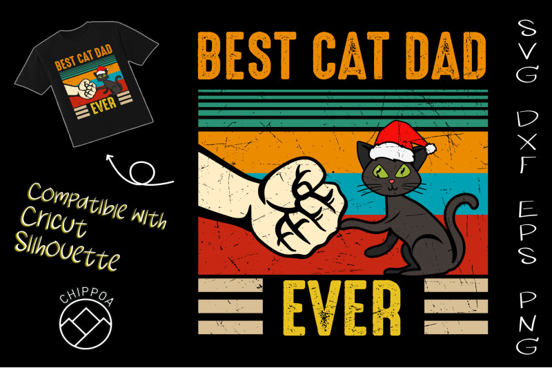 best-cat-dad-ever-christmas-cat-svg